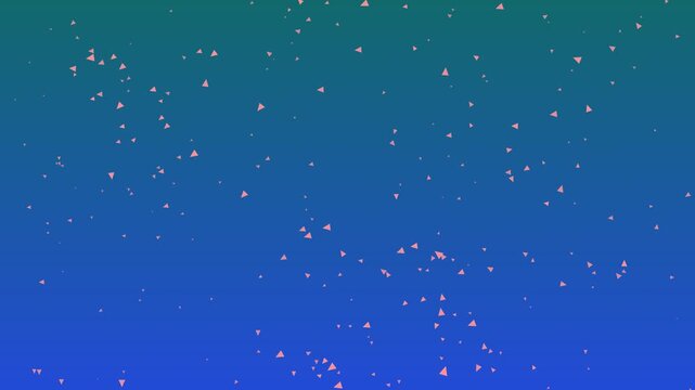 Abstract Flock of Geometric Birds Gliding Across Gradient Canvas