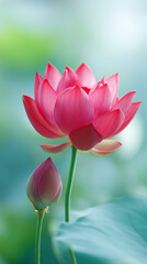 Fototapeta premium Lotus Flower in Bloom