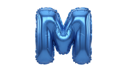 Blue M Letter Balloon
