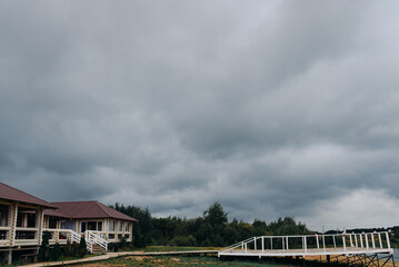 Fototapeta premium cloudy sky before heavy rain