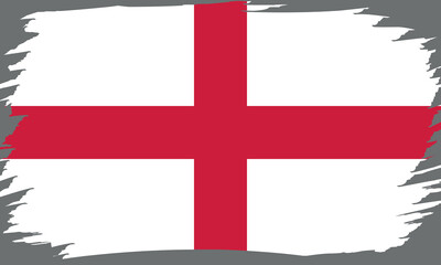 Obraz premium Flag of England. English national symbol in official colors. Template icon. Abstract vector background.
