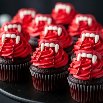 Pastelitos de colmillos de vampiro