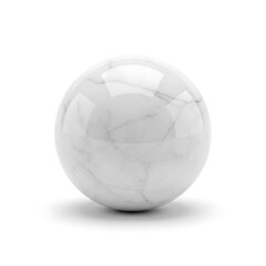 White Marble Sphere - A Study in Texture and Light.