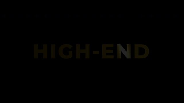 Text Animation with Gold Effect - High-End Golden Text Animation on Black Background.