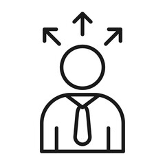 Decision Simple Icon Vector Illustration Concept