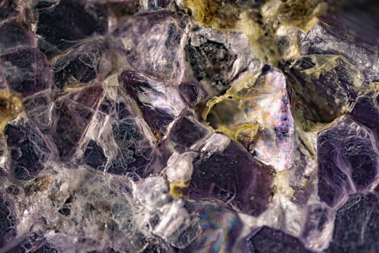Macro clinohore crystals with iridescent sheen from Biser deposit, Perm Krai- rare mineral beauty for collectors and geologists. 3.7X magnification