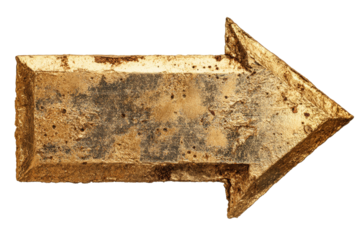 A gold arrow pointing to the right