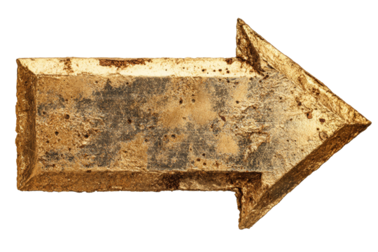 A gold arrow pointing to the right
