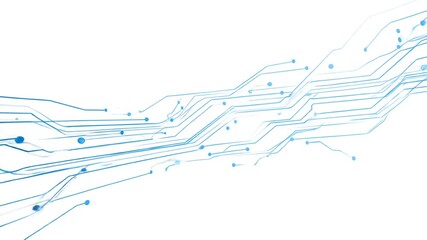 Abstract digital data flow background. Futuristic technology network connection, circuit board lines, and communication stream. - Powered by Adobe