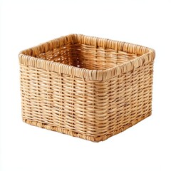Woven basket for storage and organization needs.