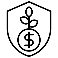 Savings Outline Icon