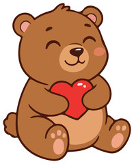 Obraz premium Lovely Teddy Bear Sticker