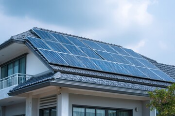 Naklejka premium Brand-safe eco home detail, efficient and modern.