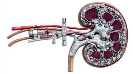 Bionic artificial kidney representing medical technology and future organ transplantation research