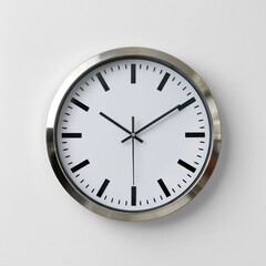 Minimalist wall clock in modern design.