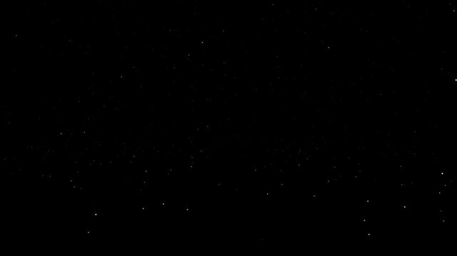 White glitter particles falling and bouncing on the back background