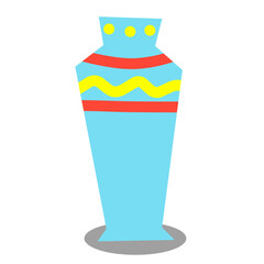 Simple vector illustration of an elegant vase with clean lines and minimal style, ideal for home decor, interior, and floral design concepts.