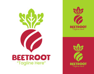 Beetroot Logo Minimal Vegan Restaurant Identity
