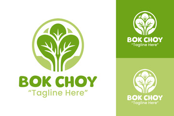Bok Choy Logo Minimalist Fresh Vegetable Identity