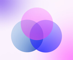 Infographic concept of color combination model with circle slices and circle cycles. Modern geometric vector design.