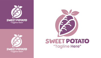 Sweet Potato Logo Organic Farm Branding Identity
