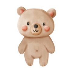 

Adorable Watercolor Teddy Bear Illustration
