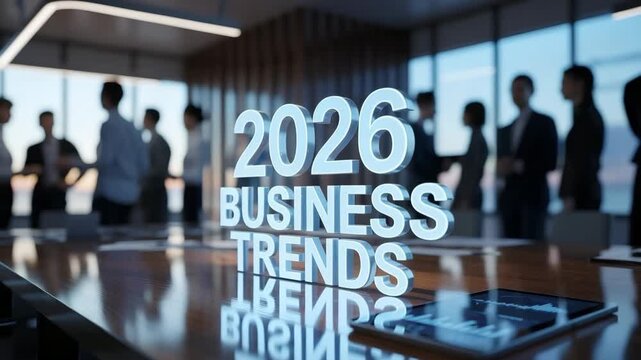2026 Business Trends: Future Strategy Meeting in Modern Office