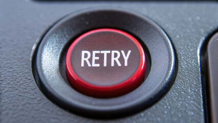 Retry ai programmer prompt encouraging second chance button in close up macro