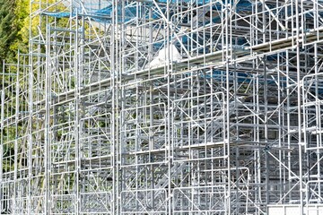 建設現場の足場