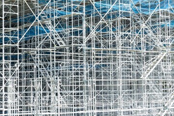 建設現場の足場