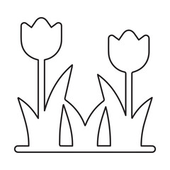 Line Art Tulips