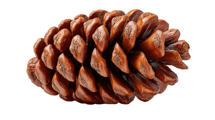 Pine Cone's Autumnal Embrace: A detailed shot of a single, freshly fallen pine cone, showcasing its intricate scales and earthy tones, a symbol of autumn.