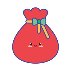 Cute Kawaii Santa Gift Bag