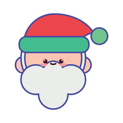Cute Kawaii Santa Claus Illustration