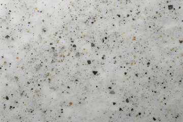 Diverse set of three abstract stone textures: white speckled granite with black and gold flecks, dark cosmic marble with white and gold veins.