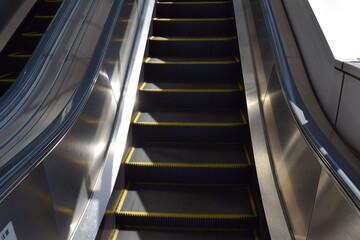 鉄道駅構内のエスカレーター