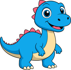 Cute Baby Dinosaur T. Rex Illustration Transparent Background