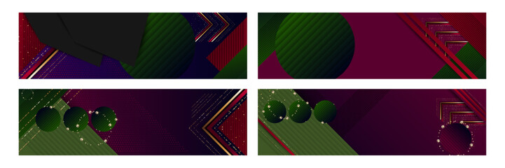 Set of gold frames Christmas glitter effect on dark background artistic covers design colorful realistic texture modern graphic