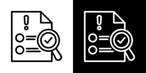 Compliance Icon Of Line Black And White Style Vector Illustration 