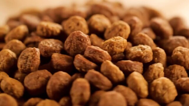 Detailed Macro View Of Natural Bee Bread Granules Superfood.