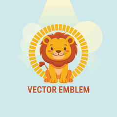 A modern vector emblem of a lion mascot with a striking mane represented in a geometric style, perfect for branding and designs conveying confidence and leadership.