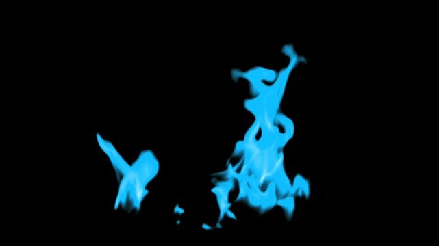 burning fire. large fire burning at night