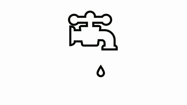 faucet  icon  animation simple flat