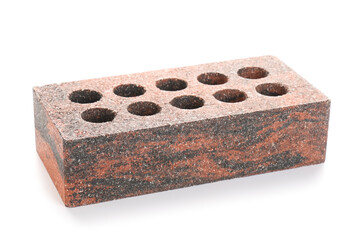 New brick on white background