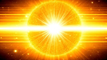 Brilliant glowing celestial star with intense radiating light beams and abstract cosmic energy, symbolizing power and science. - Powered by Adobe
