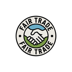 Colorful fair trade icon vector illustration
