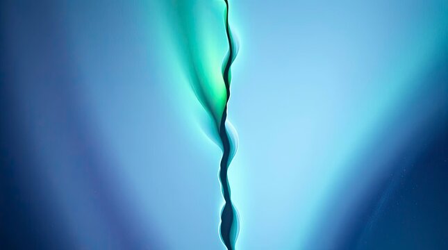 Overhead bird’s eye view of a distinct split, beautiful aurora view with divided sections and bold areas, presented from a top-down perspective