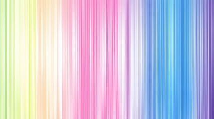 Obraz premium Vertical rainbow gradient lines create a soft, bright, and colorful abstract background.