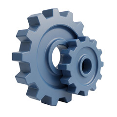 3d Render of Interlocking Gear Mechanisms