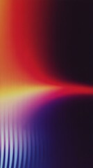 Abstract gradient light streaks create a vibrant futuristic background.